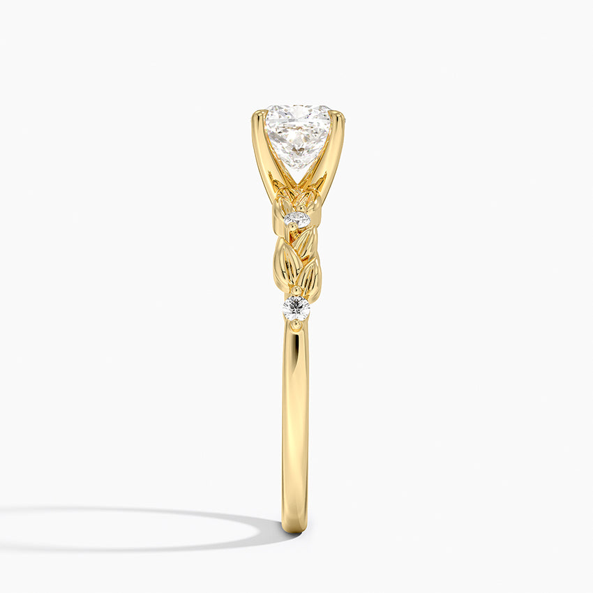 Briar Diamond Ring Yellow Gold 18k Cushion Engagement Ring