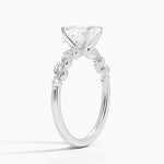 Briar Diamond Ring Platinum Emerald Engagement Ring