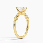 Briar Diamond Ring Yellow Gold 18k Emerald Engagement Ring