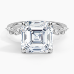 Briar Diamond Ring Platinum Asscher Engagement Ring