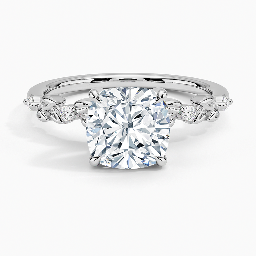 Briar Diamond Ring Platinum Cushion Engagement Ring