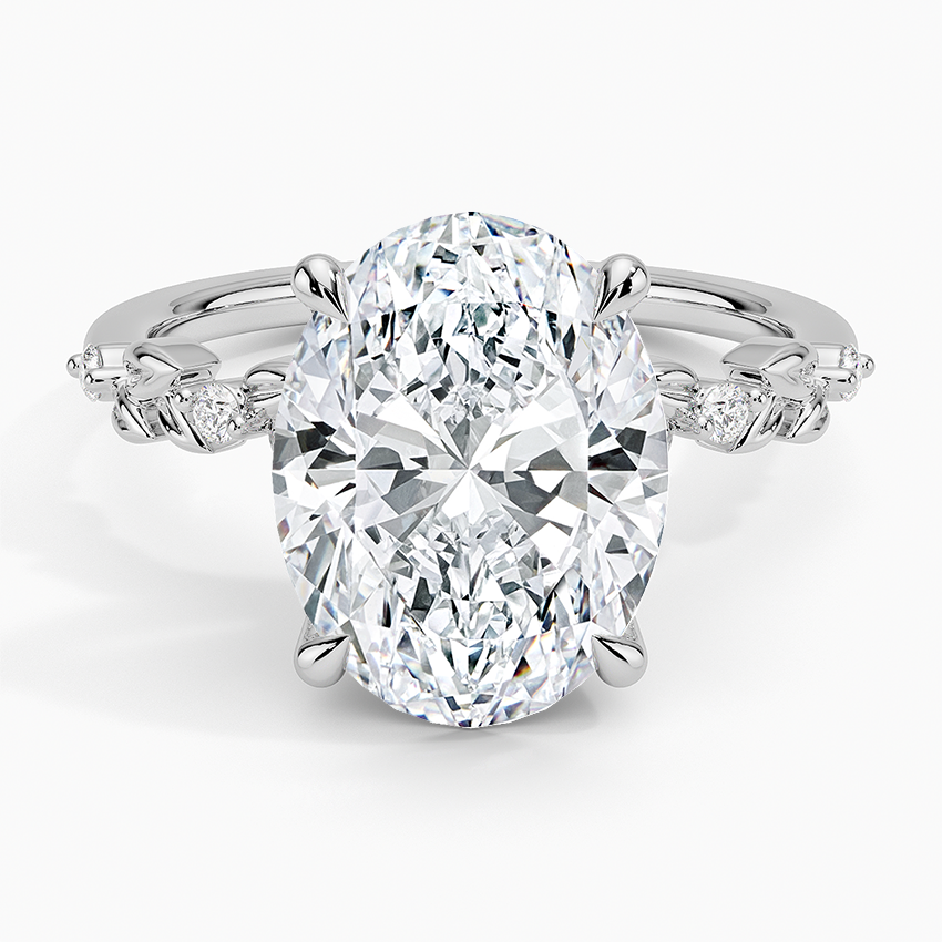 Briar Diamond Ring Platinum Oval Engagement Ring