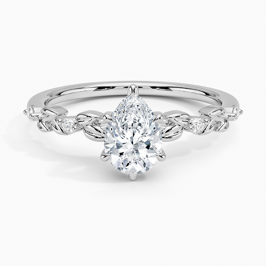 Briar Diamond Ring Platinum Pear Engagement Ring