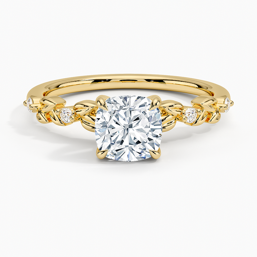 Briar Diamond Ring Yellow Gold 18k Cushion Engagement Ring