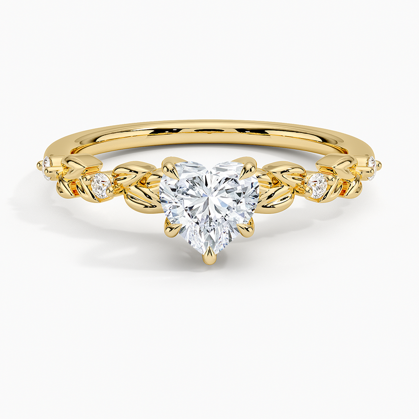 Briar Diamond Ring Yellow Gold 18k Heart Engagement Ring