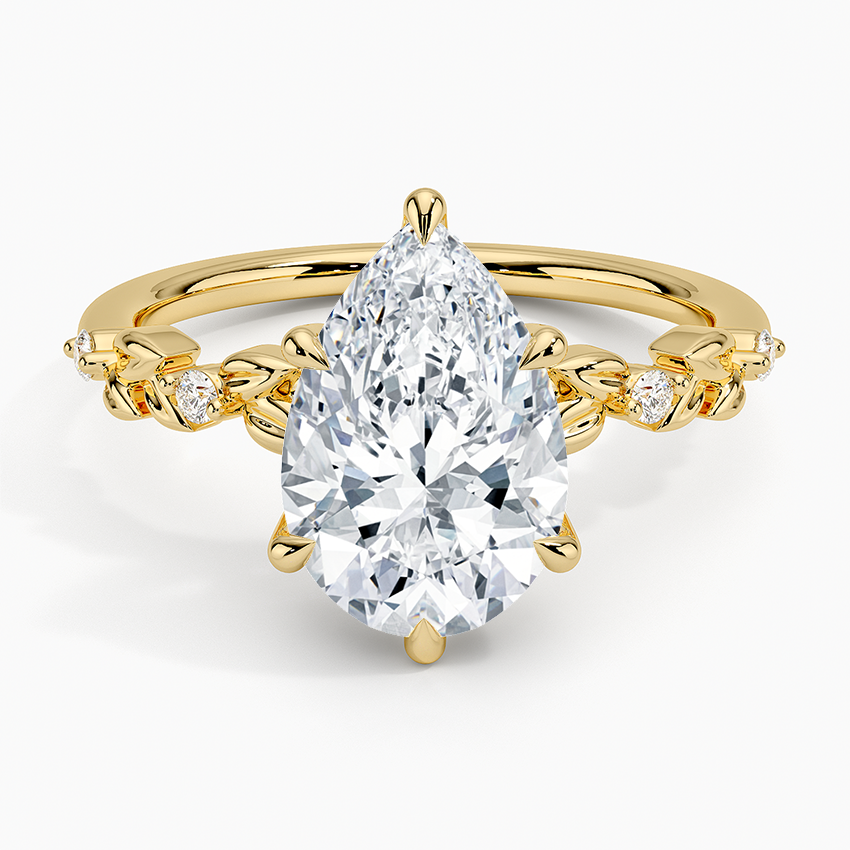 Briar Diamond Ring Yellow Gold 18k Pear Engagement Ring