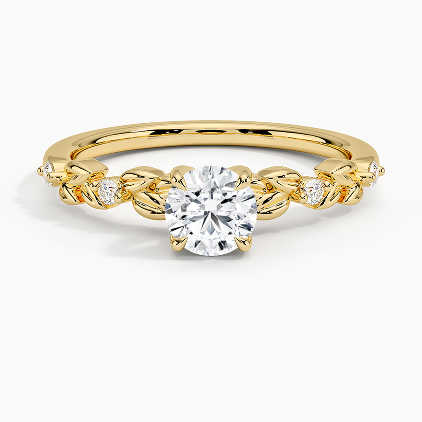Briar Diamond Ring Yellow Gold 18k Round Engagement Ring