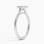 Margot Bezel Ring Platinum Asscher Engagement Ring