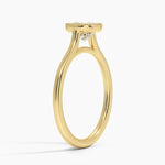 Margot Bezel Ring Yellow Gold 18k Cushion Engagement Ring