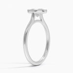 Margot Bezel Ring Platinum Oval Engagement Ring