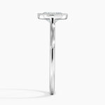 Margot Bezel Ring Platinum Oval Engagement Ring