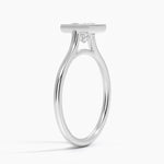 Margot Bezel Ring Platinum Princess Engagement Ring