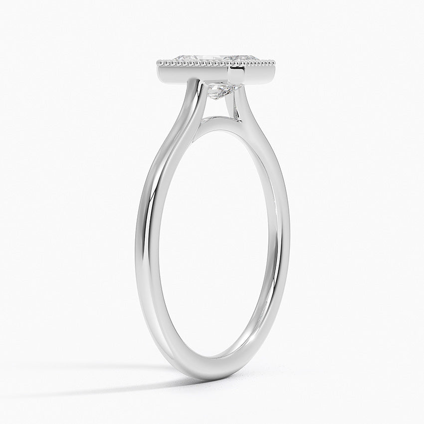 Margot Bezel Ring Platinum Radiant Engagement Ring
