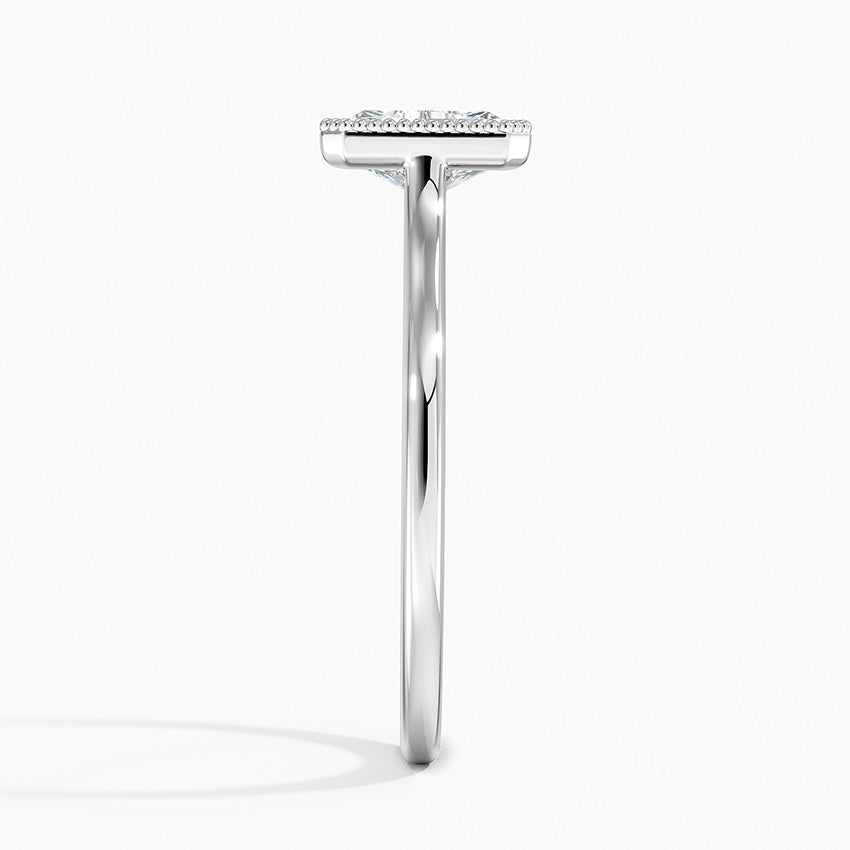 Margot Bezel Ring Platinum Radiant Engagement Ring