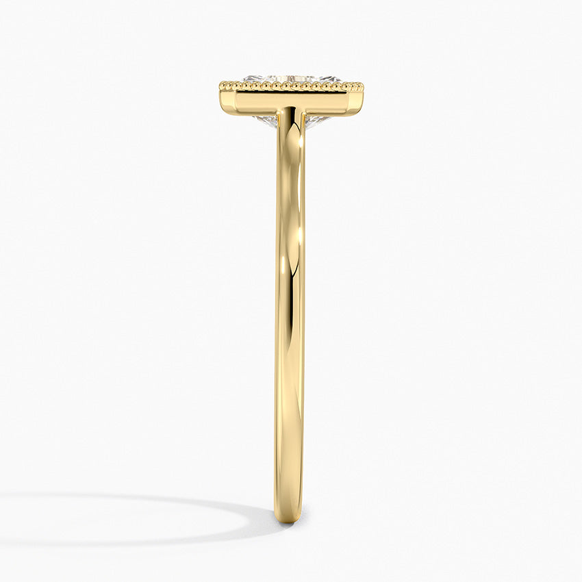 Margot Bezel Ring Yellow Gold 18k Radiant Engagement Ring