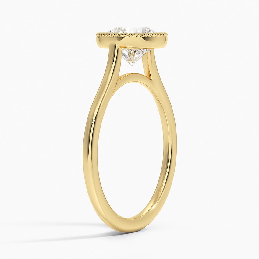 Margot Bezel Ring Yellow Gold 18k Round Engagement Ring