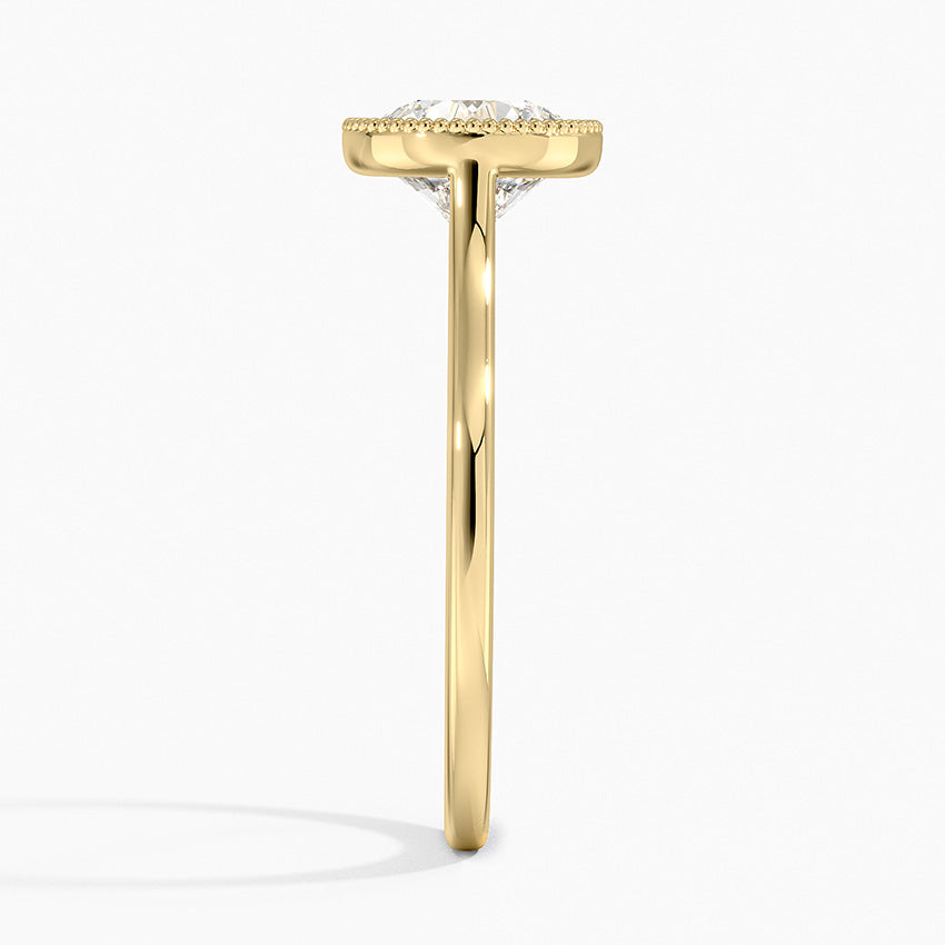 Margot Bezel Ring Yellow Gold 18k Round Engagement Ring