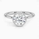 Margot Bezel Ring Platinum Round Engagement Ring