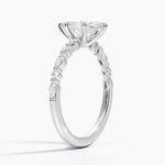 Delicate Versailles Diamond Ring Platinum Marquise Engagement Ring
