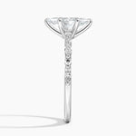 Delicate Versailles Diamond Ring Platinum Marquise Engagement Ring