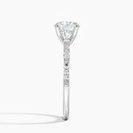 Delicate Versailles Diamond Ring Platinum Round Engagement Ring