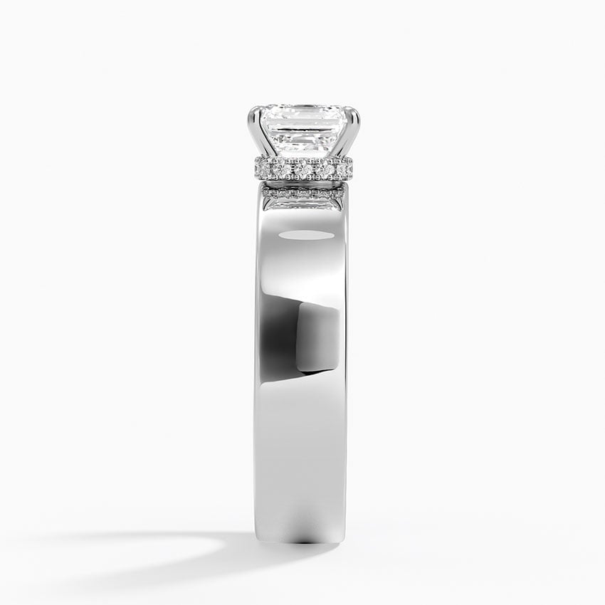 Alden Diamond Ring Platinum Asscher Engagement Ring
