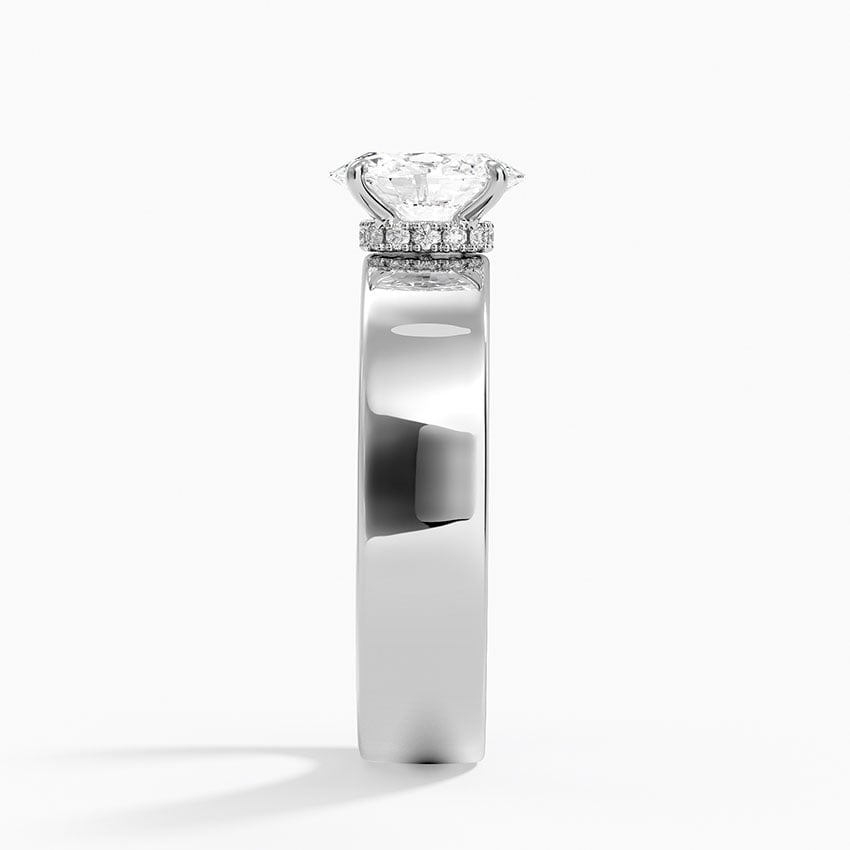 Alden Diamond Ring Platinum Oval Engagement Ring