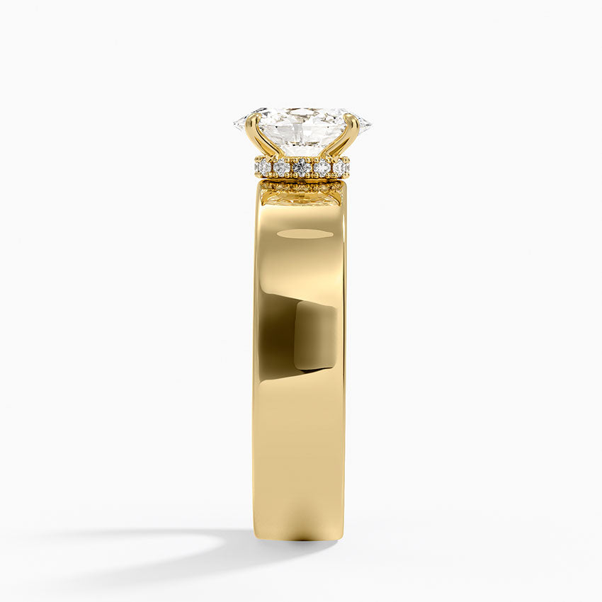Alden Diamond Ring Yellow Gold 18k Oval Engagement Ring