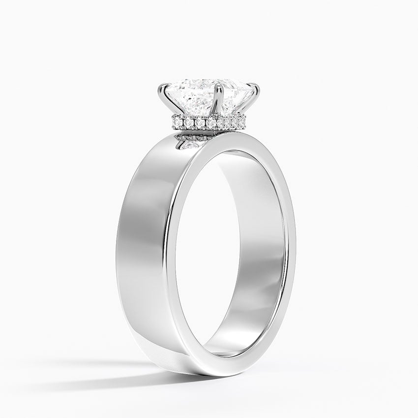 Alden Diamond Ring Platinum Princess Engagement Ring