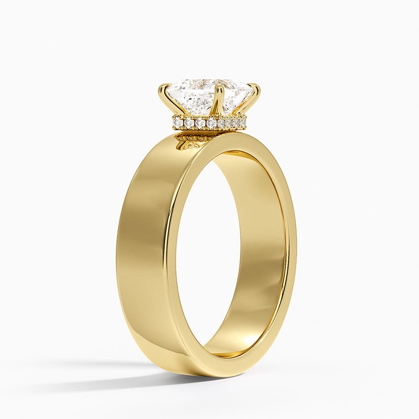 Alden Diamond Ring Yellow Gold 18k Princess Engagement Ring
