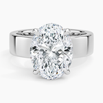 Alden Diamond Ring Platinum Oval Engagement Ring