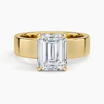 Alden Diamond Ring Yellow Gold 18k Emerald Engagement Ring