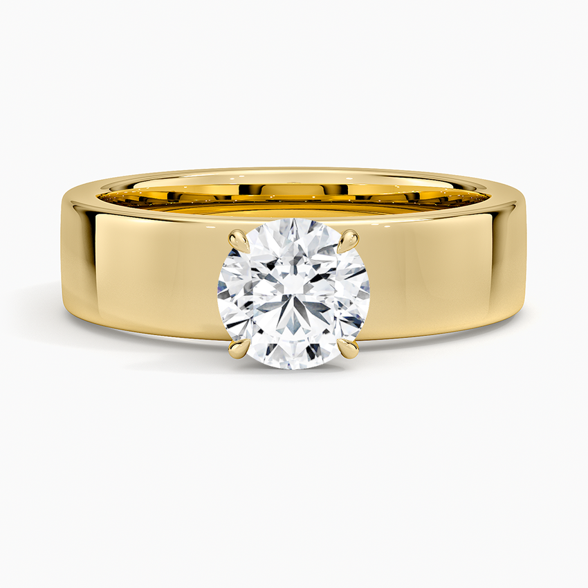 Alden Diamond Ring Yellow Gold 18k Round Engagement Ring