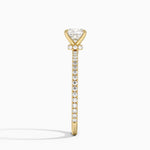 Demi Three-Quarter Coverage Diamond Ring (1/3 ct. tw.) Yellow Gold 18k Cushion Engagement Ring