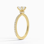 Demi Three-Quarter Coverage Diamond Ring (1/3 ct. tw.) Yellow Gold 18k Heart Engagement Ring