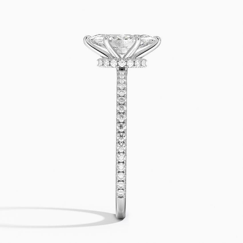 Demi Three-Quarter Coverage Diamond Ring (1/3 ct. tw.) Platinum Marquise Engagement Ring