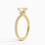 Demi Three-Quarter Coverage Diamond Ring (1/3 ct. tw.) Yellow Gold 18k Oval Engagement Ring
