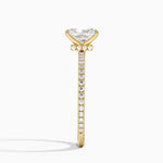 Demi Three-Quarter Coverage Diamond Ring (1/3 ct. tw.) Yellow Gold 18k Radiant Engagement Ring