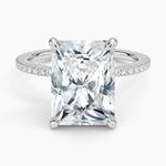 Demi Three-Quarter Coverage Diamond Ring (1/3 ct. tw.) Platinum Radiant Engagement Ring