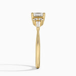 Yvonne Diamond Ring Yellow Gold 18k Asscher Engagement Ring
