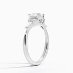 Yvonne Diamond Ring Platinum Cushion Engagement Ring