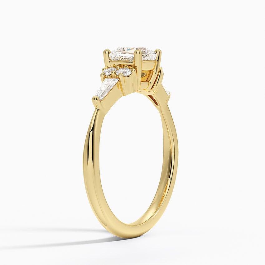 Yvonne Diamond Ring Yellow Gold 18k Cushion Engagement Ring