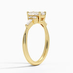 Yvonne Diamond Ring Yellow Gold 18k Emerald Engagement Ring