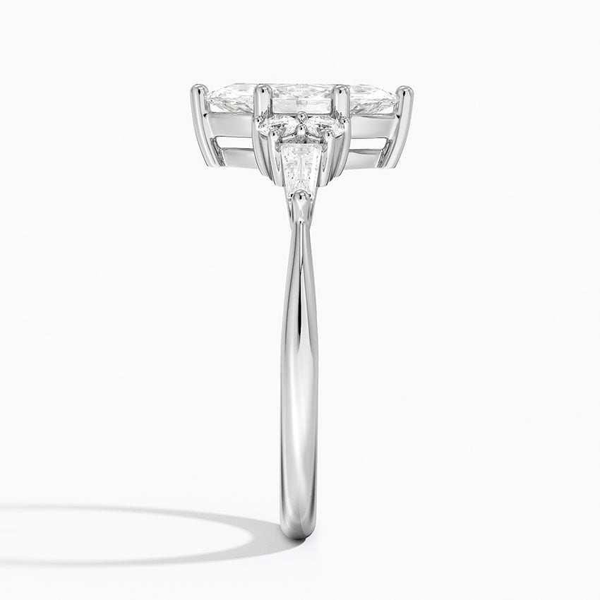 Yvonne Diamond Ring Platinum Marquise Engagement Ring