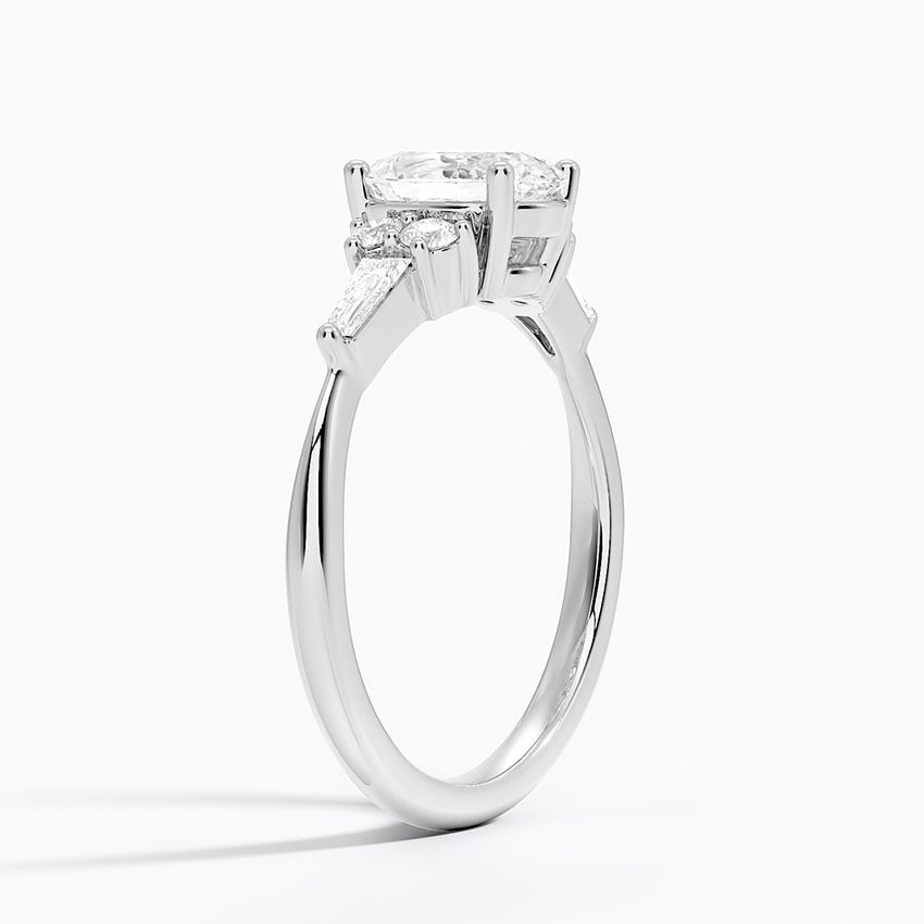 Yvonne Diamond Ring Platinum Oval Engagement Ring