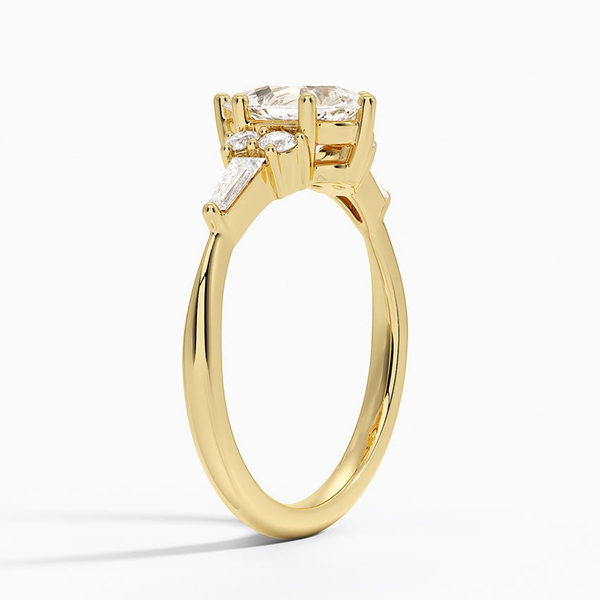 Yvonne Diamond Ring Yellow Gold 18k Pear Engagement Ring