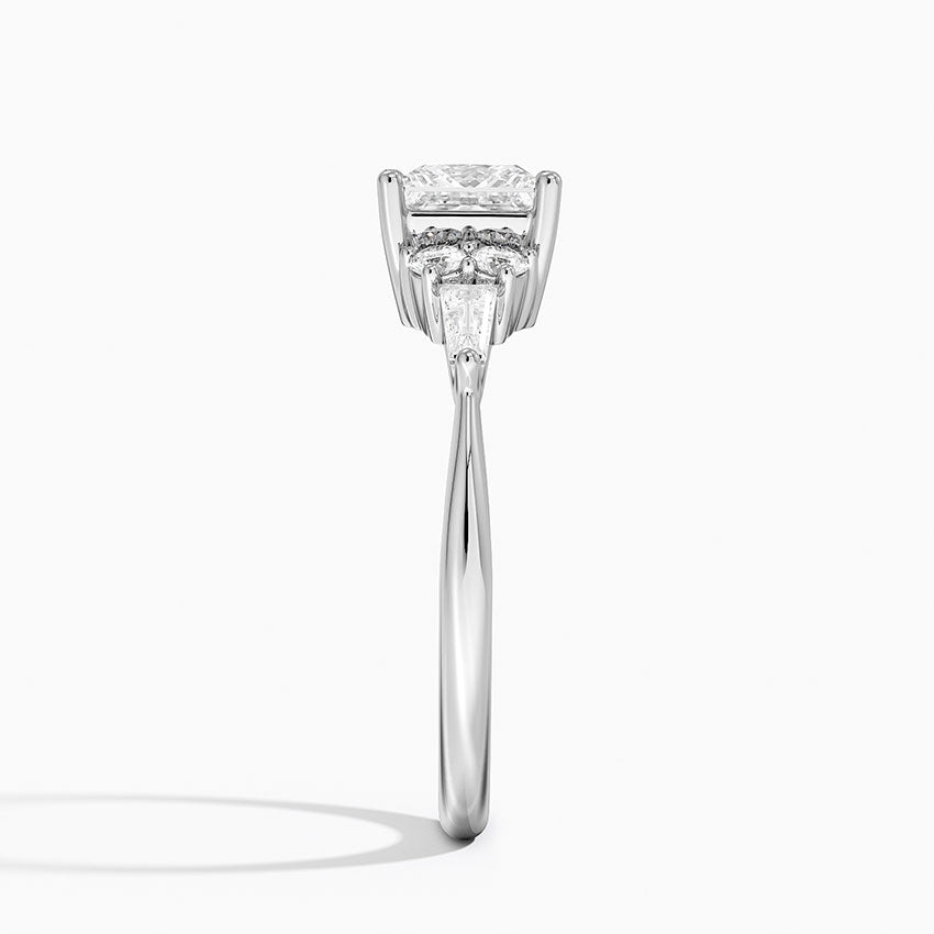 Yvonne Diamond Ring Platinum Princess Engagement Ring