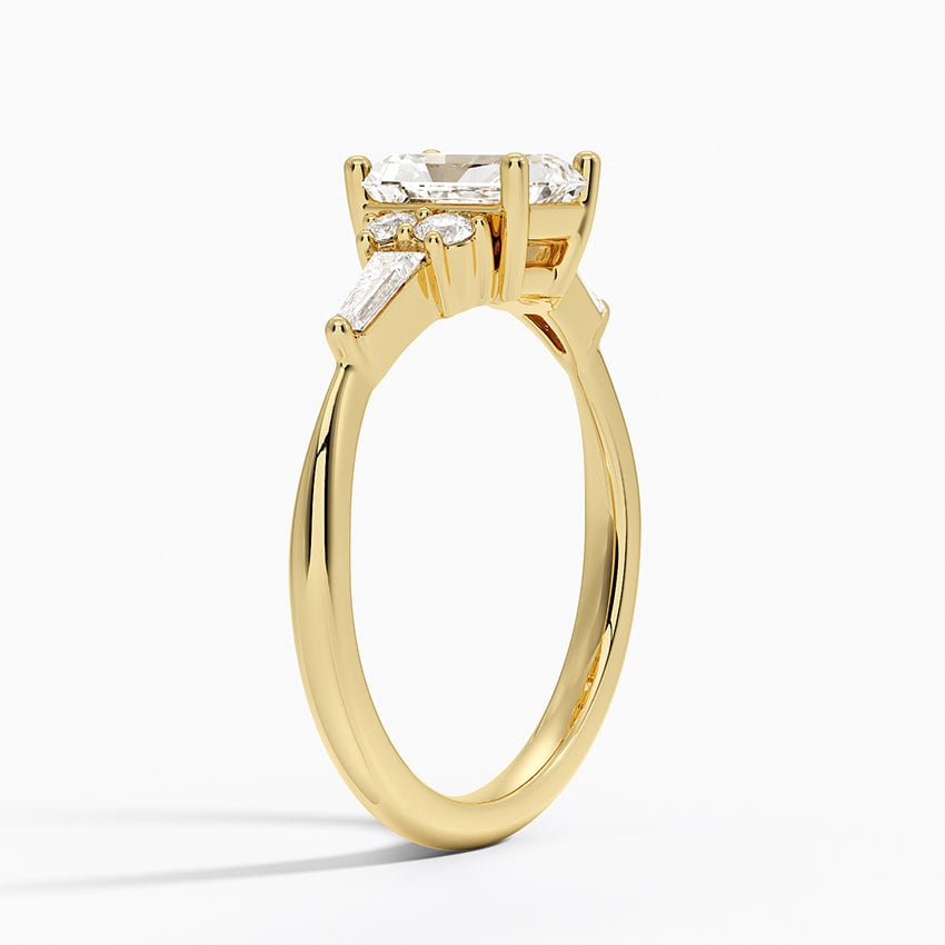 Yvonne Diamond Ring Yellow Gold 18k Radiant Engagement Ring