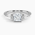 Yvonne Diamond Ring Platinum Princess Engagement Ring