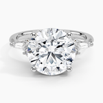 Yvonne Diamond Ring Platinum Round Engagement Ring